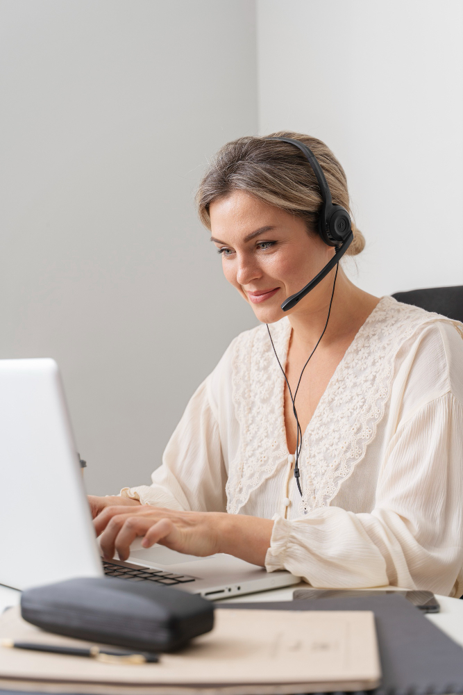 Woman delivering professional telemarketing in Essex.