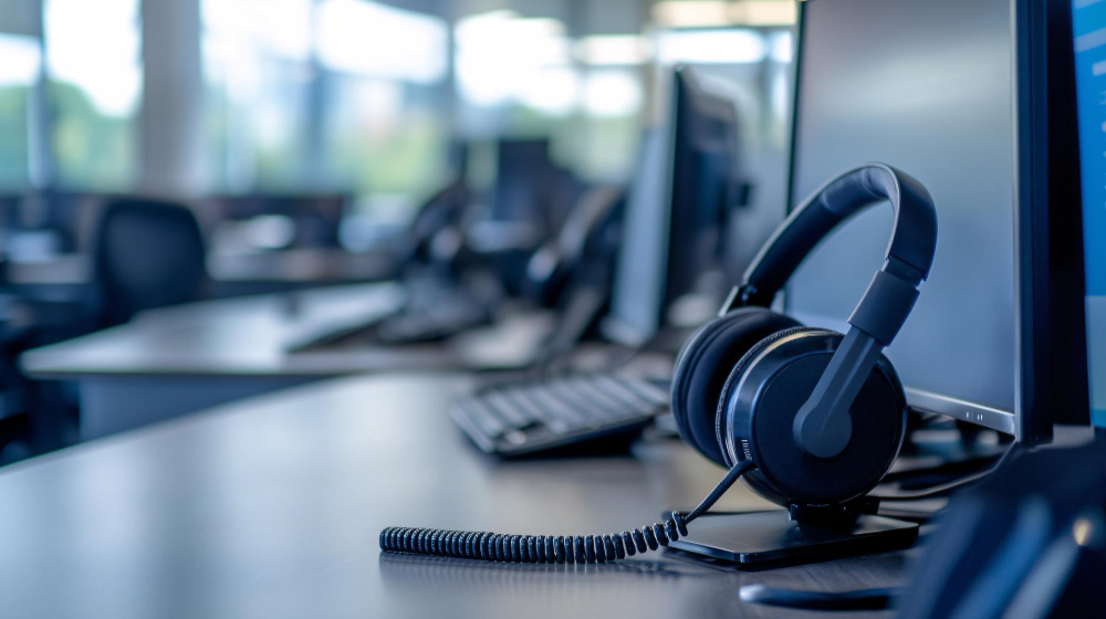 Insurance telemarketing office, designed for expert lead generation.